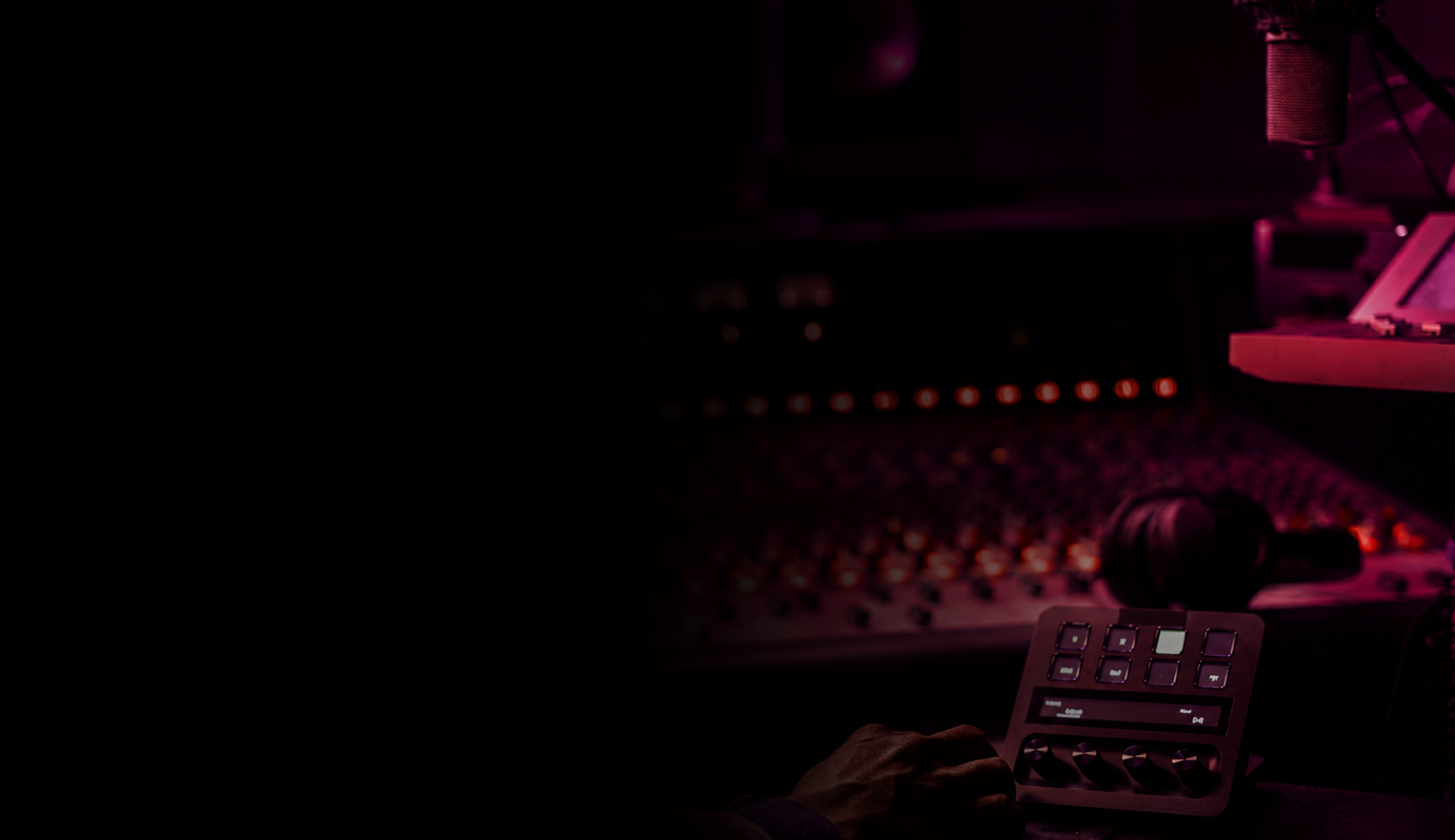 Radio studio microphone