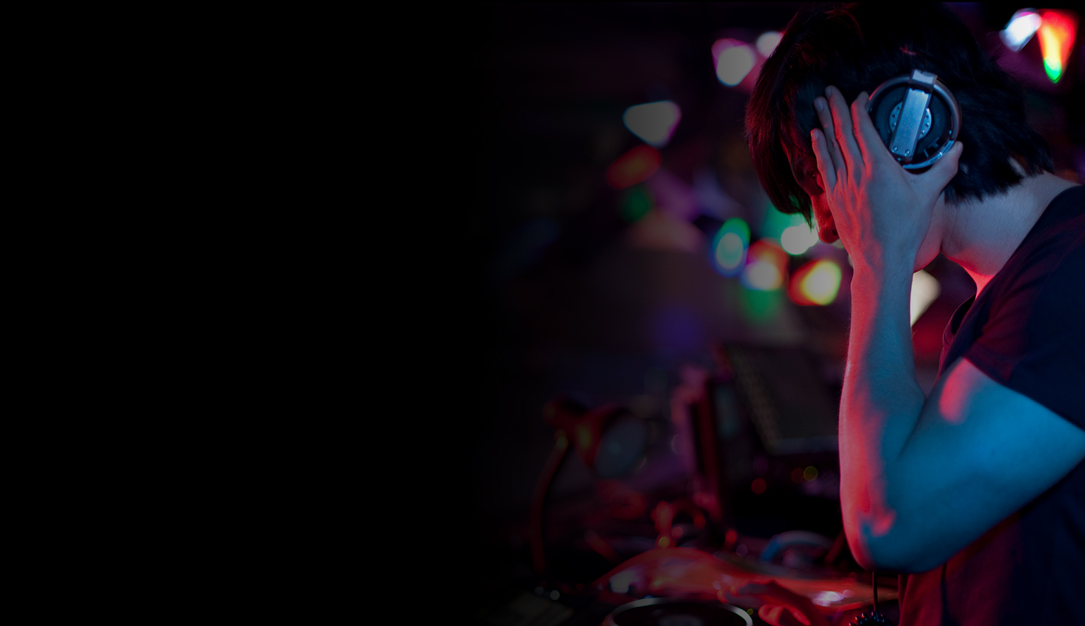 DJ performing