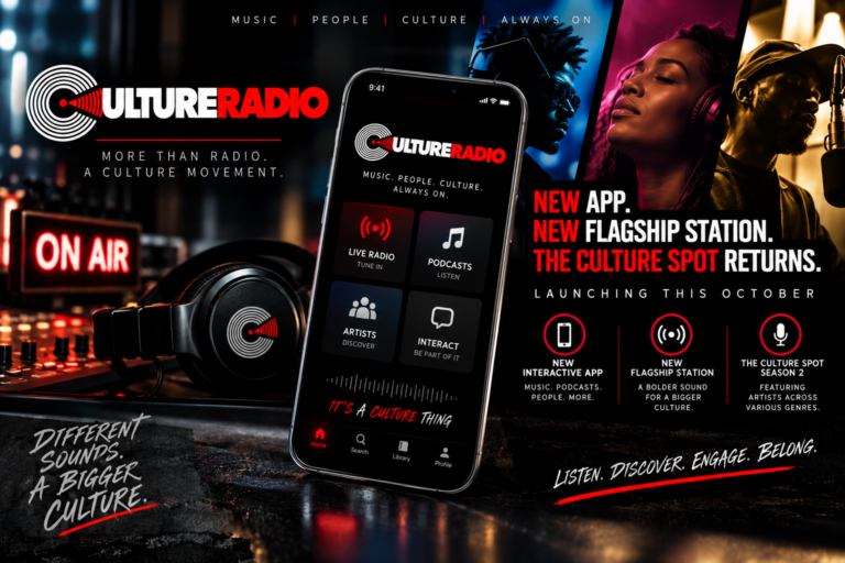 The Culture Radio Announces Major October Expansion With New Interactive App, Flagship Station and Return of ‘The Culture Spot’